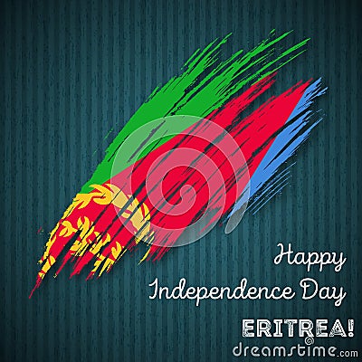 Eritrea Independence Day Patriotic Design. Vector Illustration