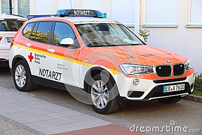 BMW X3 ambulance Editorial Stock Photo