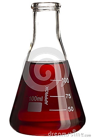 Erlenmeyer flask Stock Photo
