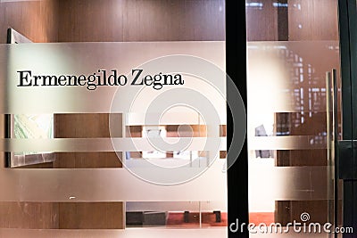 Ermenegildo Zegna shop Editorial Stock Photo