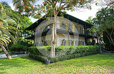 Ernest Hemingway house Editorial Stock Photo