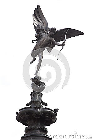 Eros Statue Piccadilly Circus London Stock Photo