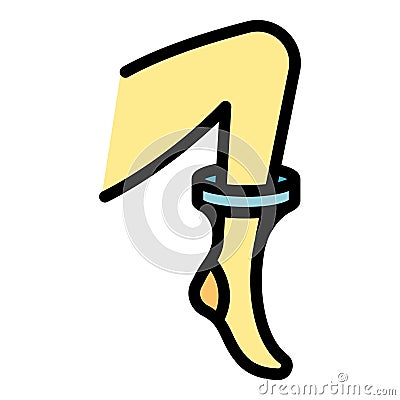 Erotic stockings icon vector flat Stock Photo