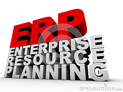 ERP Enterprise Resource Planning Stock Photo