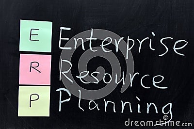 ERP, Enterprise Resource Planning Stock Photo