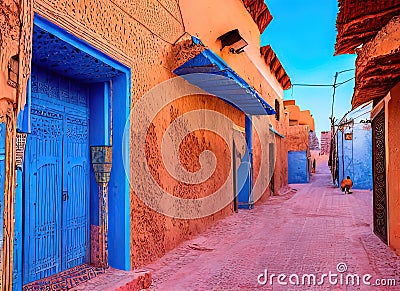 Errachidia, Drâa-Tafilalet, Morocco. Generative AI. Stock Photo