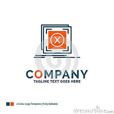 error, application, message, problem, server Logo Design. Blue a Vector Illustration