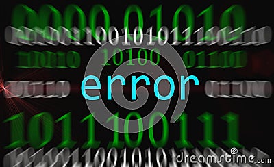 Error code blue is a computer language often found in programs created in the modern technological era Stock Photo