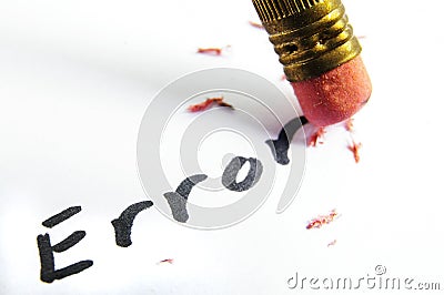 Error correction Stock Photo