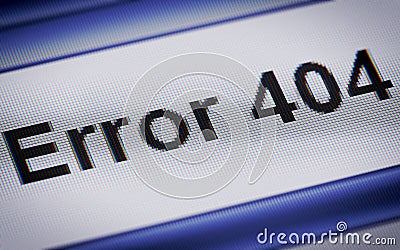 Error 404 Stock Photo