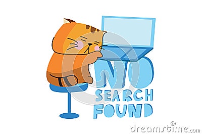 No search found Illustration concept. Vector Illustration