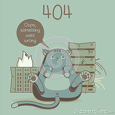 404. fanny cats design Stock Photo