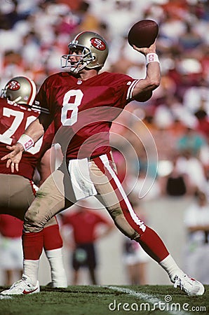 Steve Young of SF 49ers Editorial Stock Photo