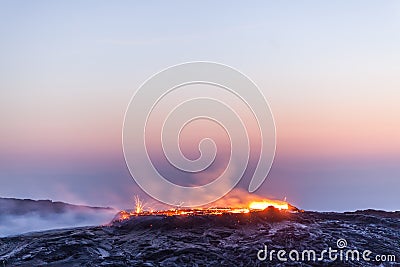 Erta Ale volcano, Ethiopia Stock Photo