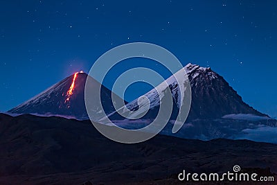 Eruption volcano Stock Photo