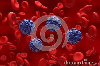 Parvovirus B19 in erythema infectiosum - isometric view 3d illustration Stock Photo