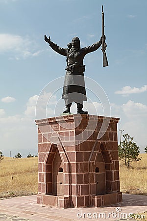 Nene Hatun, the symbol of Erzurum in the Russian War Editorial Stock Photo