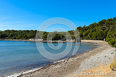 Es Xarco is a small fishing beach Stock Photo