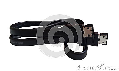 Esata computer cable Stock Photo