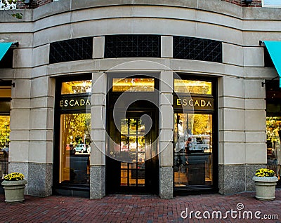 Escada, Boylston Street, Boston, MA. Editorial Stock Photo