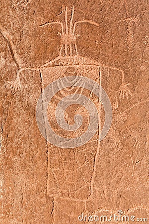 Escalante Petroglyph Stock Photo