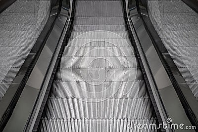 Escalator in entertaiment centre Stock Photo