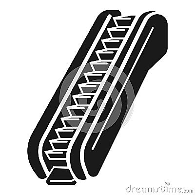 Escalator icon, simple style Vector Illustration