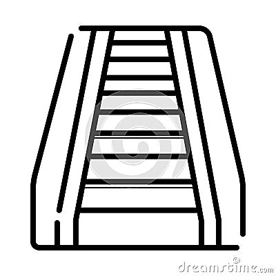 Escalator icon vector Vector Illustration