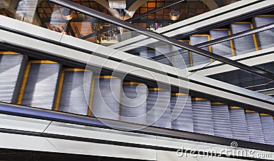 Escalator 2 QVB Stock Photo