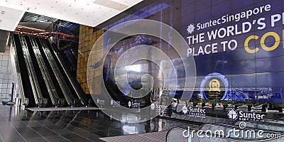 Suntec City exhibition and conference centre Editorial Stock Photo