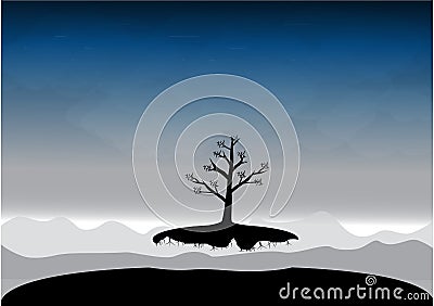 Escape form The earth Vector Illustration