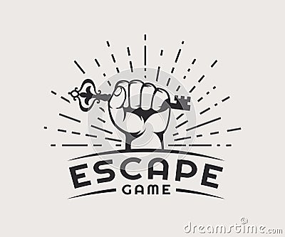 Escape game logo. Vector Illustration