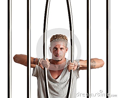 Escape from prison Stock Photo