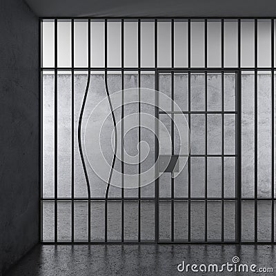 Escape from prison Stock Photo