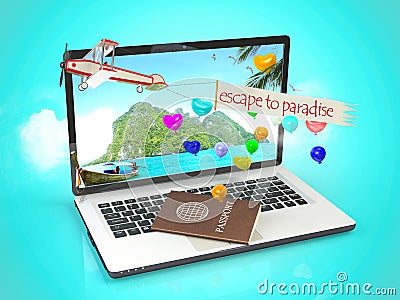 escape to paradise Stock Photo