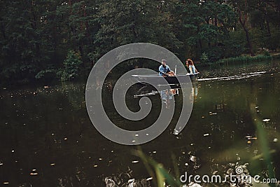 Escaping from the city. Stock Photo