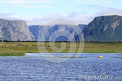 Escarpment at Western Brook Stock Photo