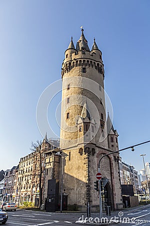 Eschenheimer Turm, Frankfurt Editorial Stock Photo
