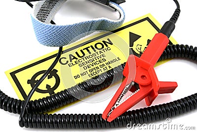 Esd Wrist Strap Stock Photo