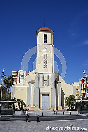 Esglesia de Sant Jaume, Church of St James, Guardamar del Segura, Spain. Costa Blanca Editorial Stock Photo