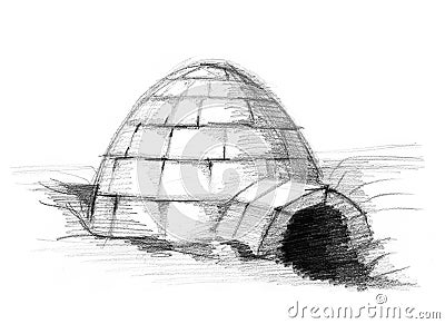 Eskimo igloo Stock Photo