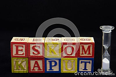 Eskom kaput - South African power utility collapse Stock Photo