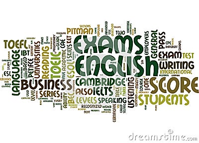 Esl Exams A Teacher S Guide Text Background Word Cloud Concept Vector Illustration