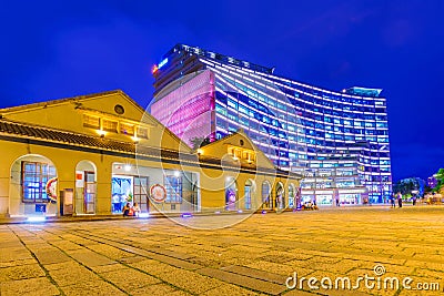Eslite hotel and Songshan cultural and creative park architecture Editorial Stock Photo