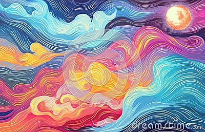 Esoteric calming color and wellness soothing spiritual background or wallpaper. Stock Photo