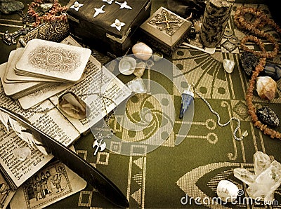 Esoteric still life Stock Photo