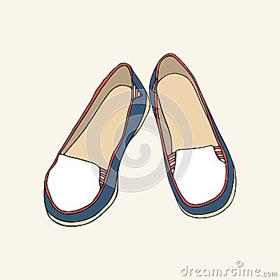 Espadrilles Vector Illustration