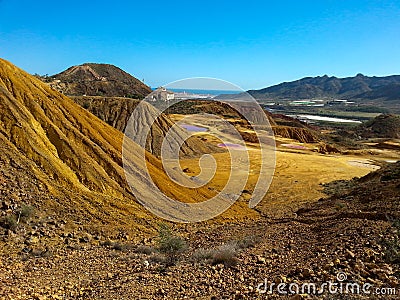 Espagne mineral mine near Mazaron Stock Photo