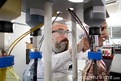 Espertise man in transfer printing industry plotter Stock Photo