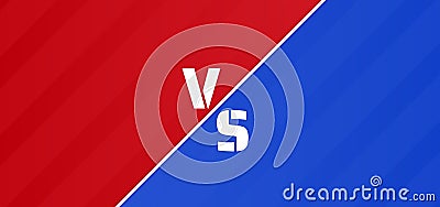 Esport battle background red versus blue concept Vector Illustration